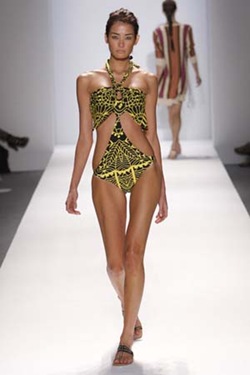 A model wearing Mara Hoffman Spring 2009 at The Salon in Bryant 