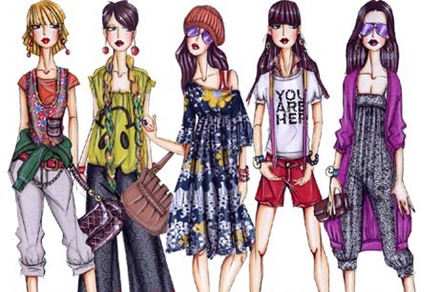 dibujos de moda