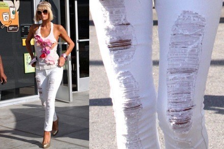 pantalones rasgados