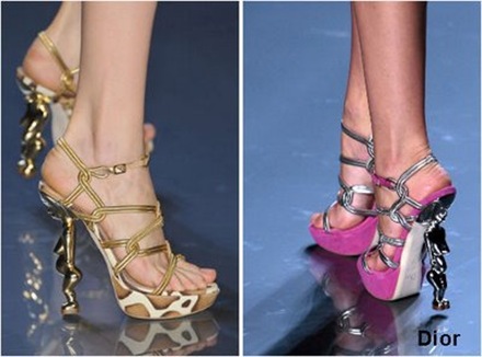 tacones altos dior