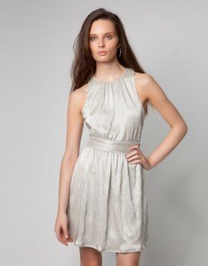 vestido plisado
