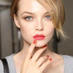 Maquillaje labios rojos