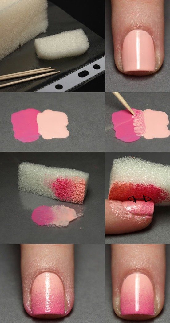 Uñas difuminadas
