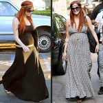 vestidos de fiesta elegantes de famosas embarazadas 7