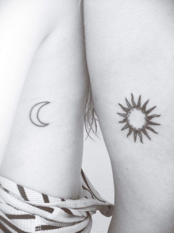 ideas-tatuajes-para-amigas-sol-y-luna
