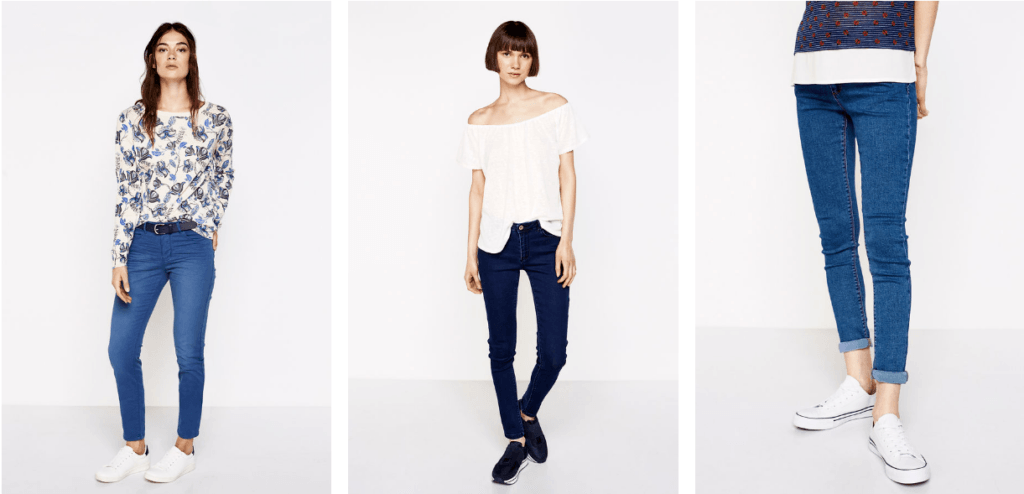 Jeggings Springfield A Vita Alta – Jeans Elasticizzati Donna Con Zip, Lavaggio Eco-sostenibile