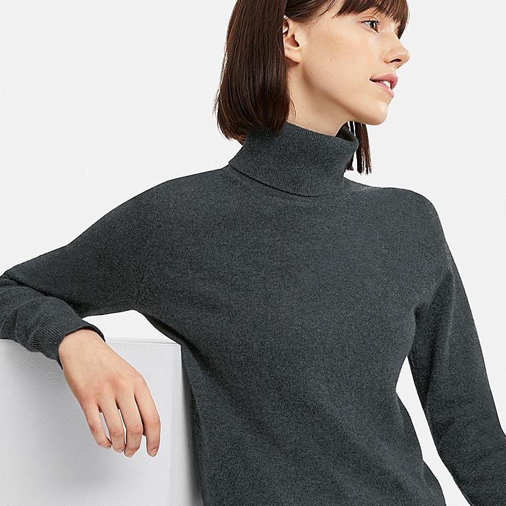 Suéter De Cuello Vuelto Para Mujer – Holgado, Liso, De Punto, Ideal Para Otoño E Invierno, Varios Colores