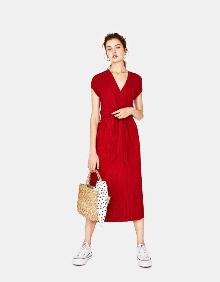 open lace back dress Velvet Pleated Tier Dress – BUCHANAN main image 1