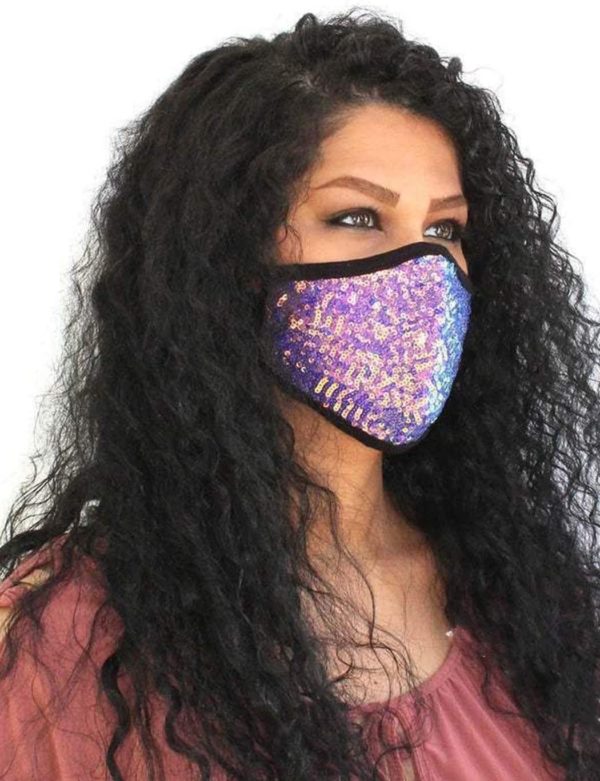 Mascarillas originales para carnaval mascarilla lentejuelas 2