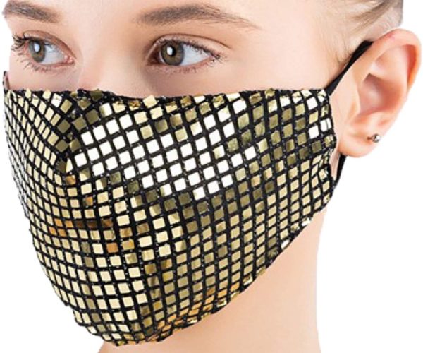 Mascarillas originales para carnaval mascarilla lentejuelas