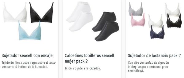 Calcetines y sujetadores Lidl