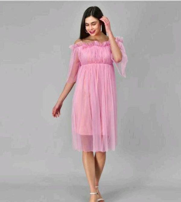 Vestido rosa de gasa