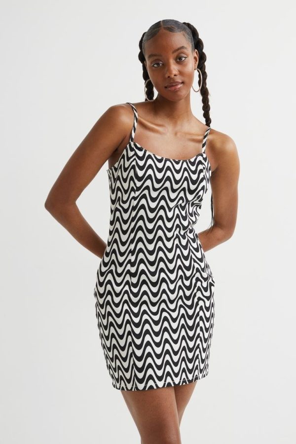 Mejores vestidos invitada boda comunion bautizo hm BAUTIZOS verde estampado 