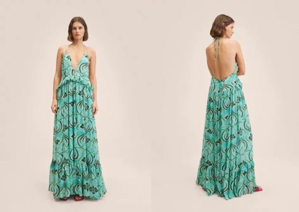 Mejores vestidos invitada boda comunion bautizo mango vestido verde 