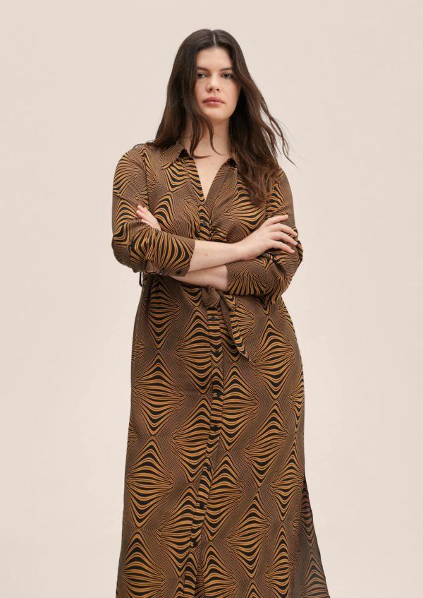 Mejores vestidos invitada boda comunion bautizo tallas grandes BAUTIIZO mango estampado retro 