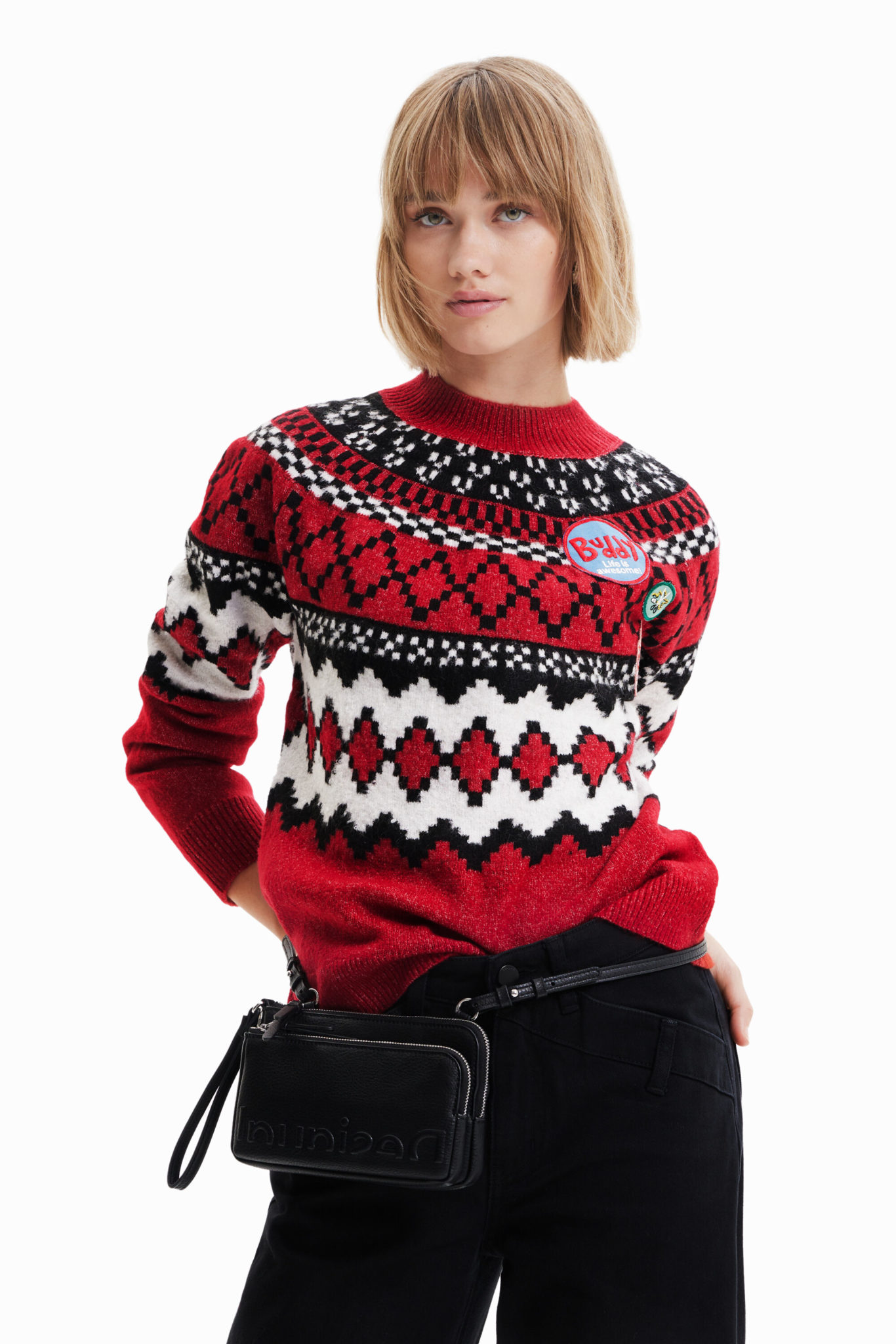 Sudadera Desigual Mujer Sudadera Logo Espejo De Niña I Sudadera